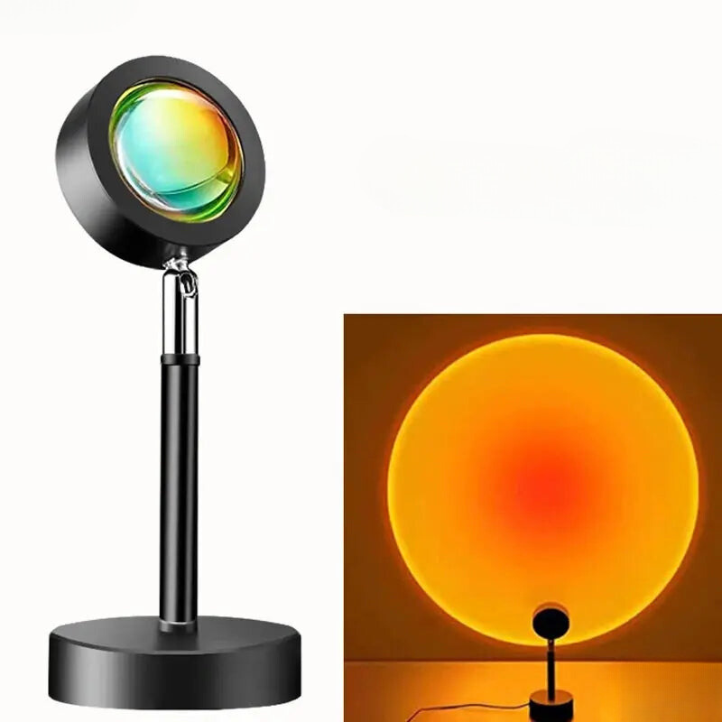 LED Sunset Projection Lamp with USB Power Supply