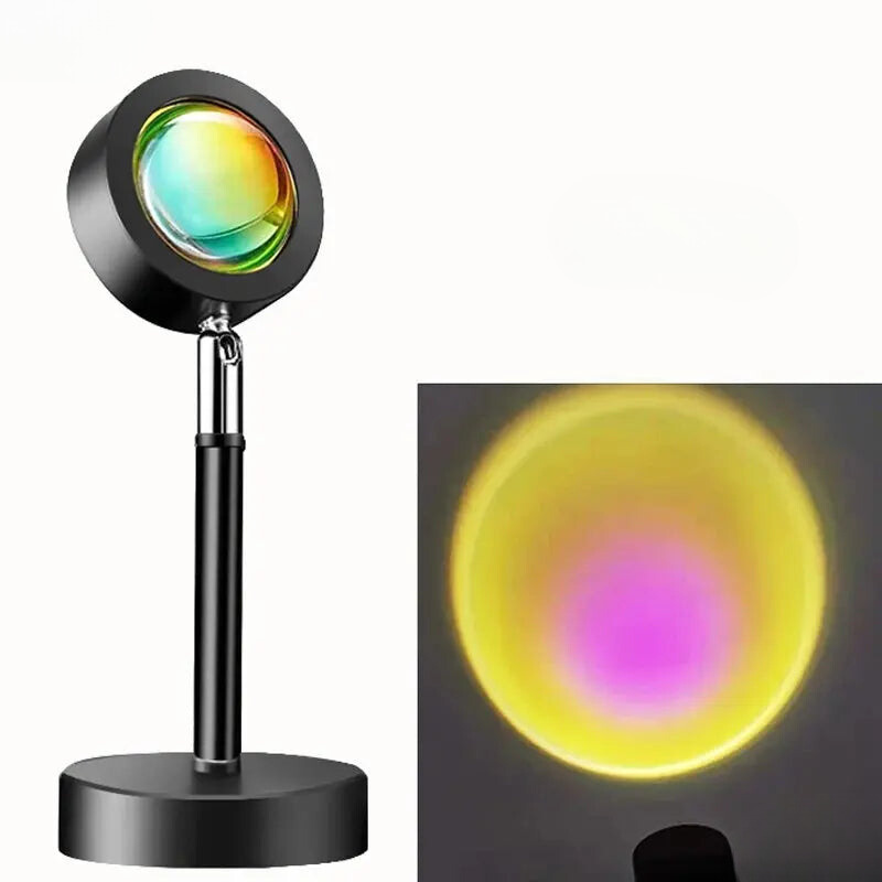 LED Sunset Projection Lamp with USB Power Supply