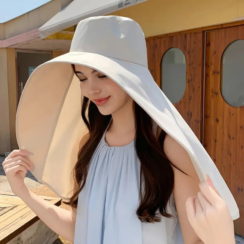 Wide Brim Adjustable Sun Hat for Women with UV Protection