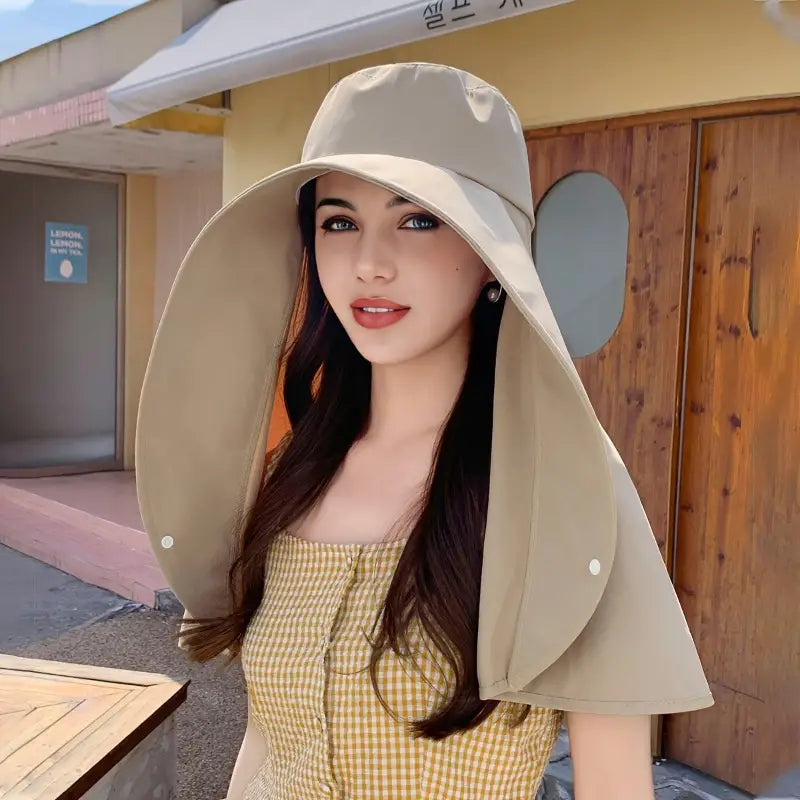 Wide Brim Adjustable Sun Hat for Women with UV Protection