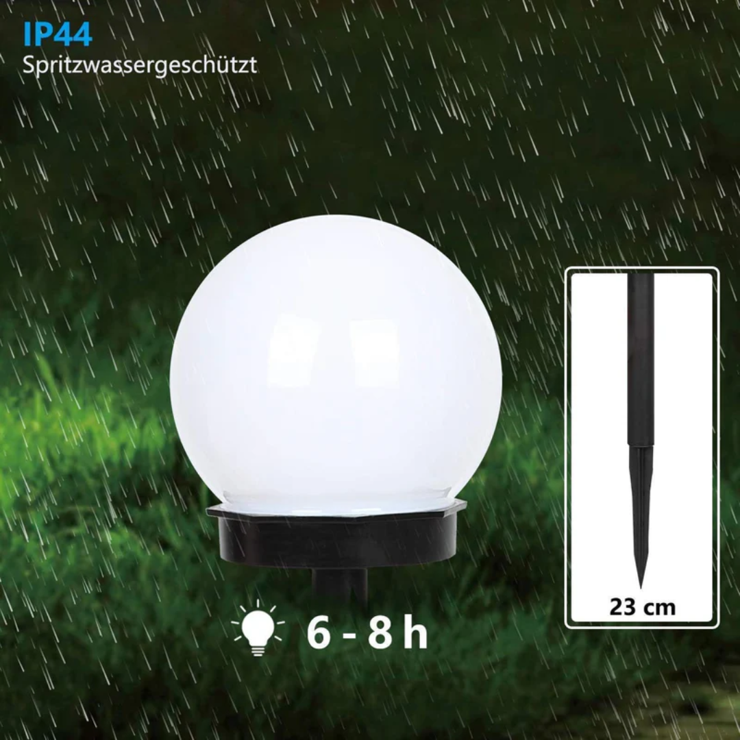 Waterproof Solar LED Garden Orbs - 3 Pack