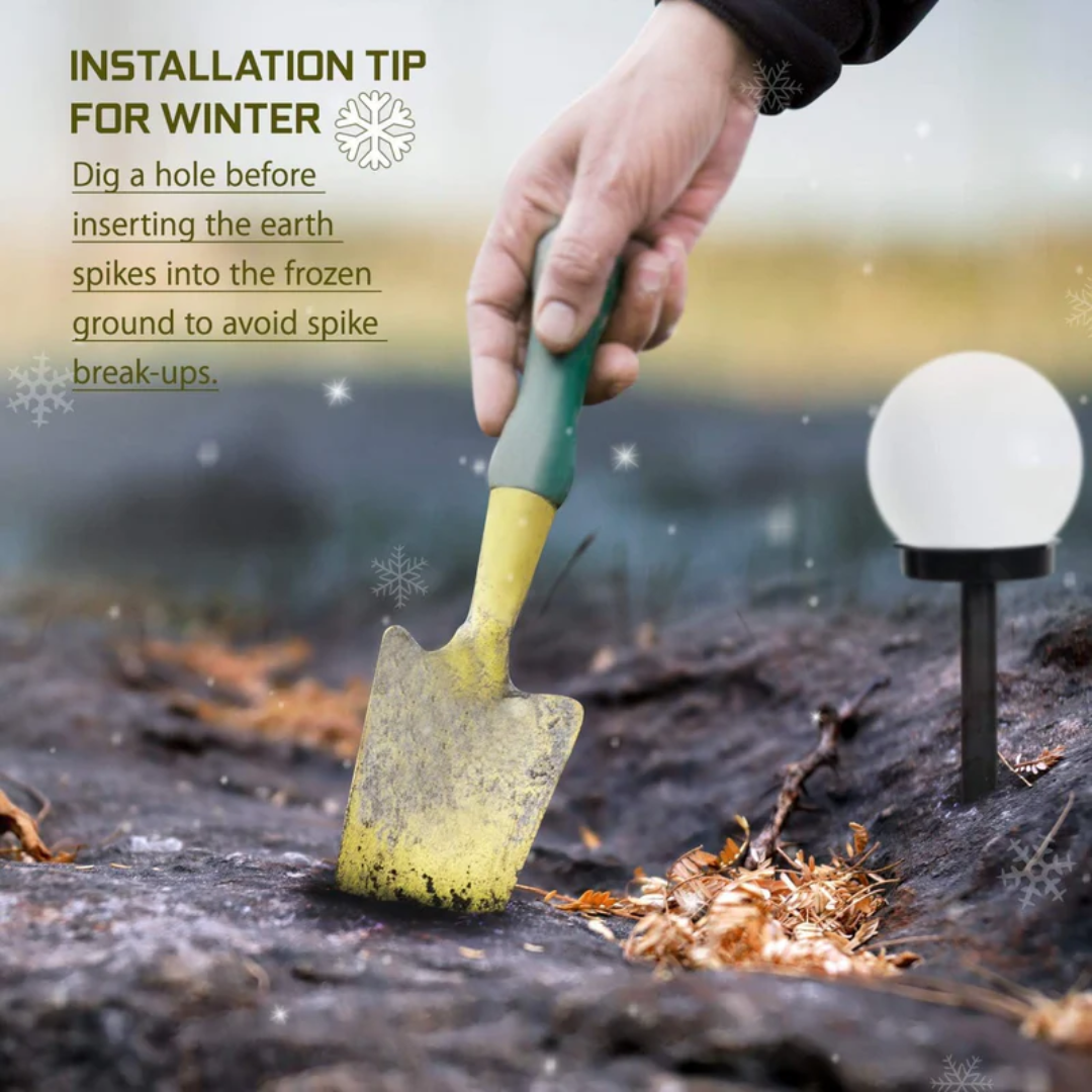 Waterproof Solar LED Garden Orbs - 3 Pack