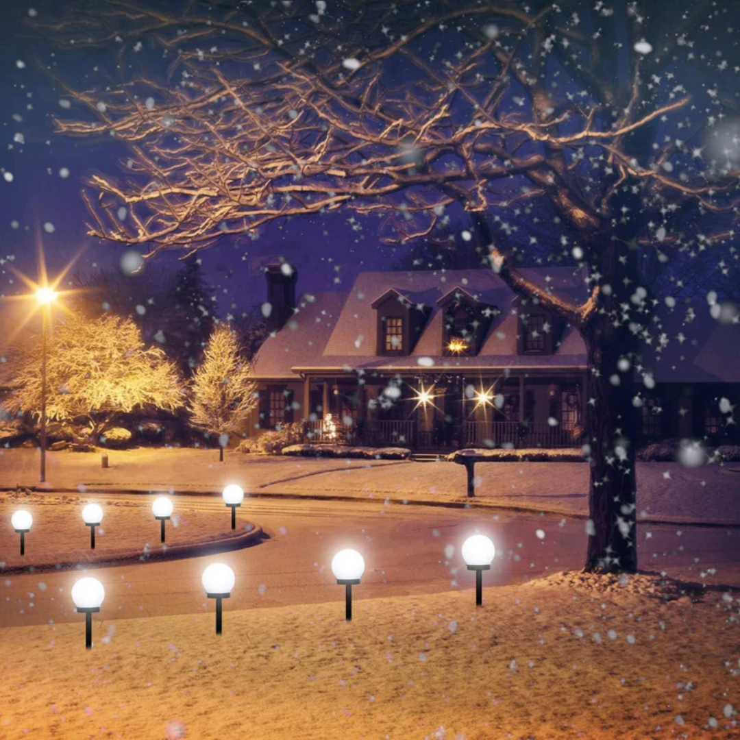 Waterproof Solar LED Garden Orbs - 3 Pack