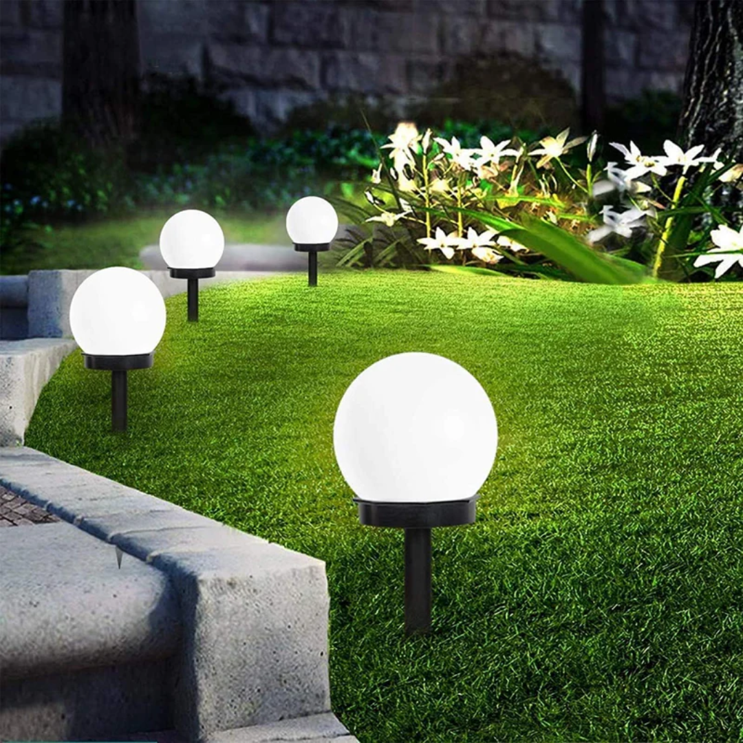 Waterproof Solar LED Garden Orbs - 3 Pack
