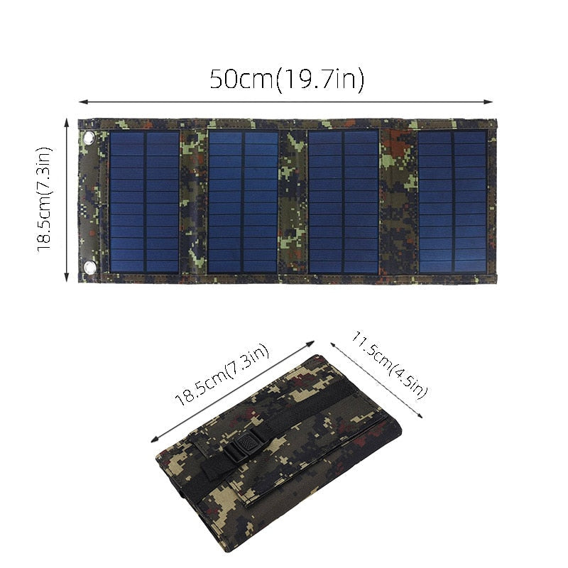 50W Foldable Portable Solar Panel for Direct Charging