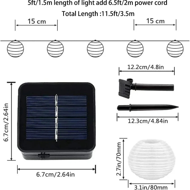Solar-Powered String Lights for Outdoor Decor