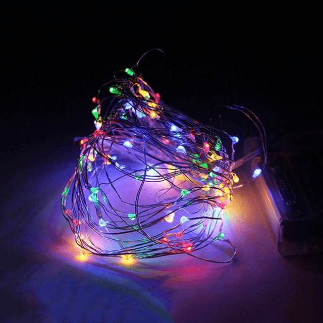 Solar-Powered LED String Lights for Outdoor Balcony and Garden