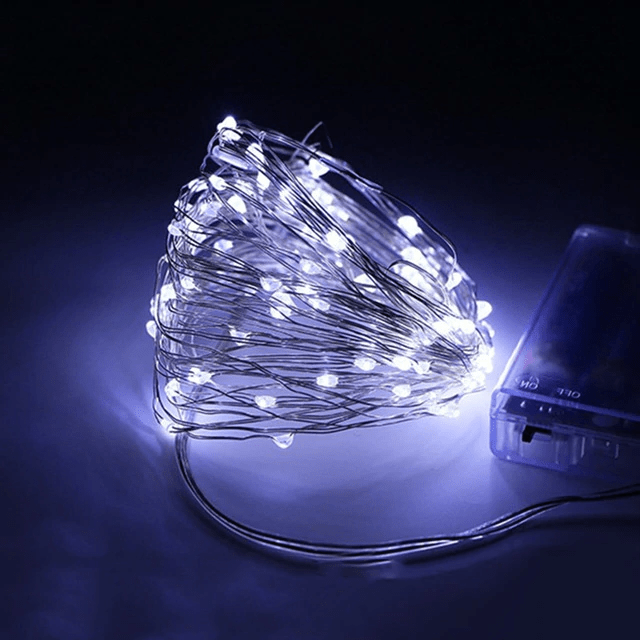 Solar-Powered LED String Lights for Outdoor Balcony and Garden