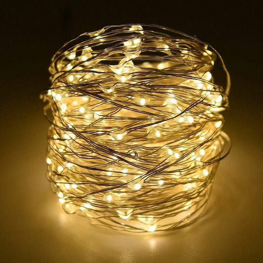 Solar-Powered LED String Lights for Outdoor Balcony and Garden