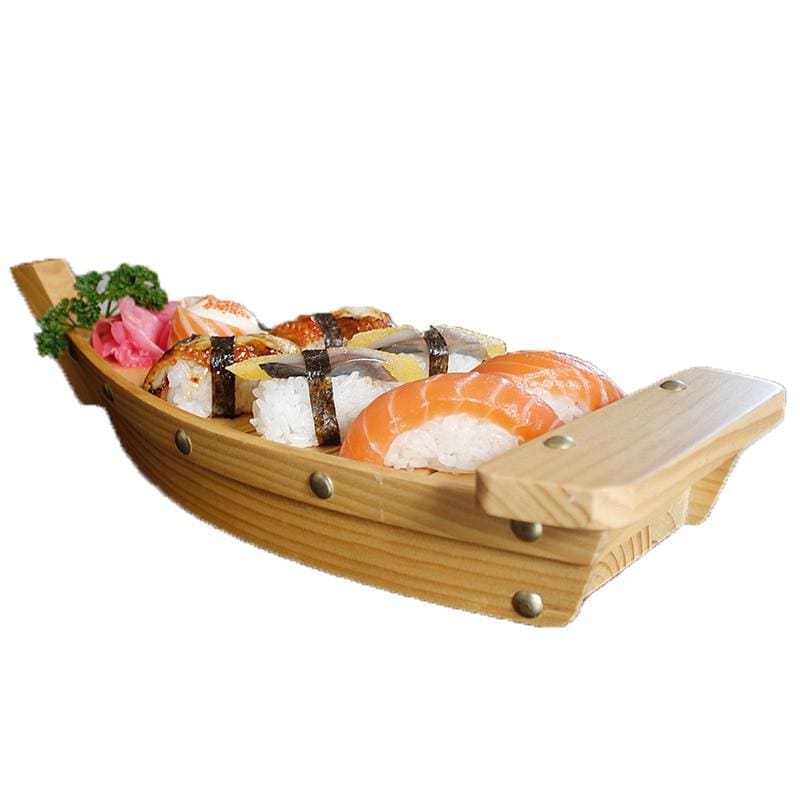 Traditional Japanese Sushi Boat - Eco-Friendly Timber, 3 Sizes