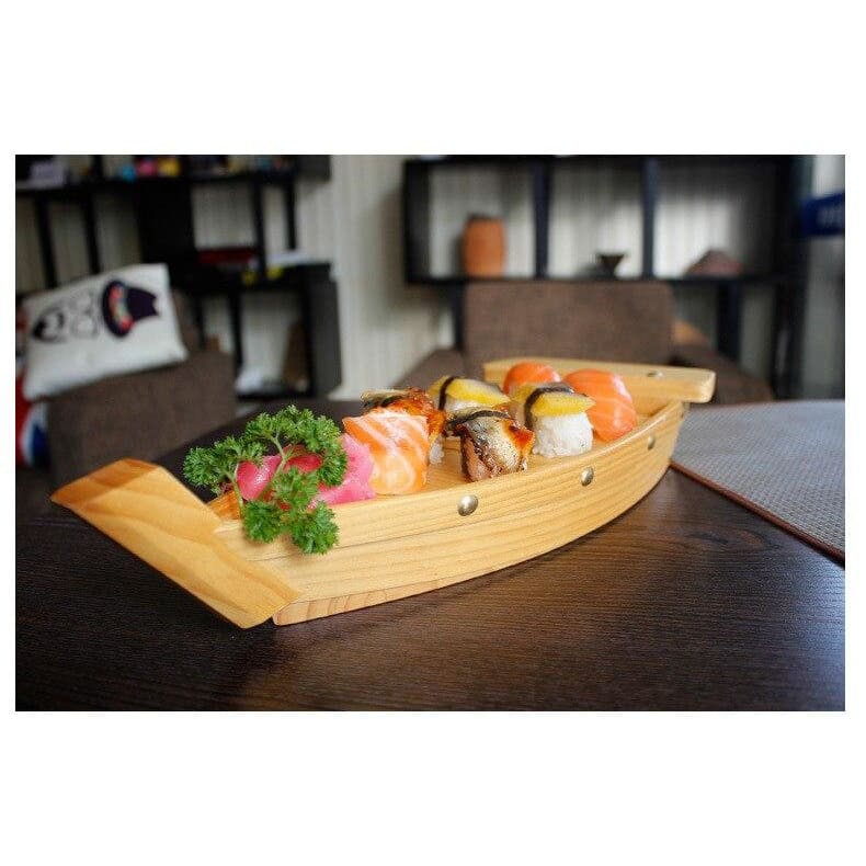 Traditional Japanese Sushi Boat - Eco-Friendly Timber, 3 Sizes