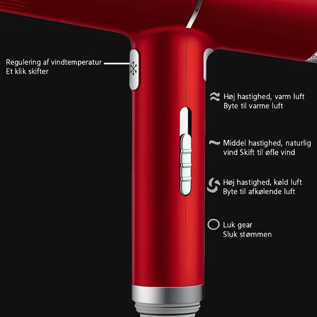 Lightweight Magnetic Hair Dryer with Ion Technology for Fast Drying and Styling