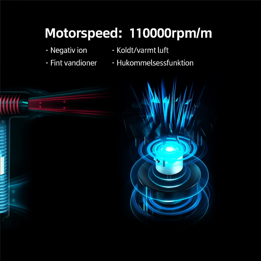 Lightweight Magnetic Hair Dryer with Ion Technology for Fast Drying and Styling