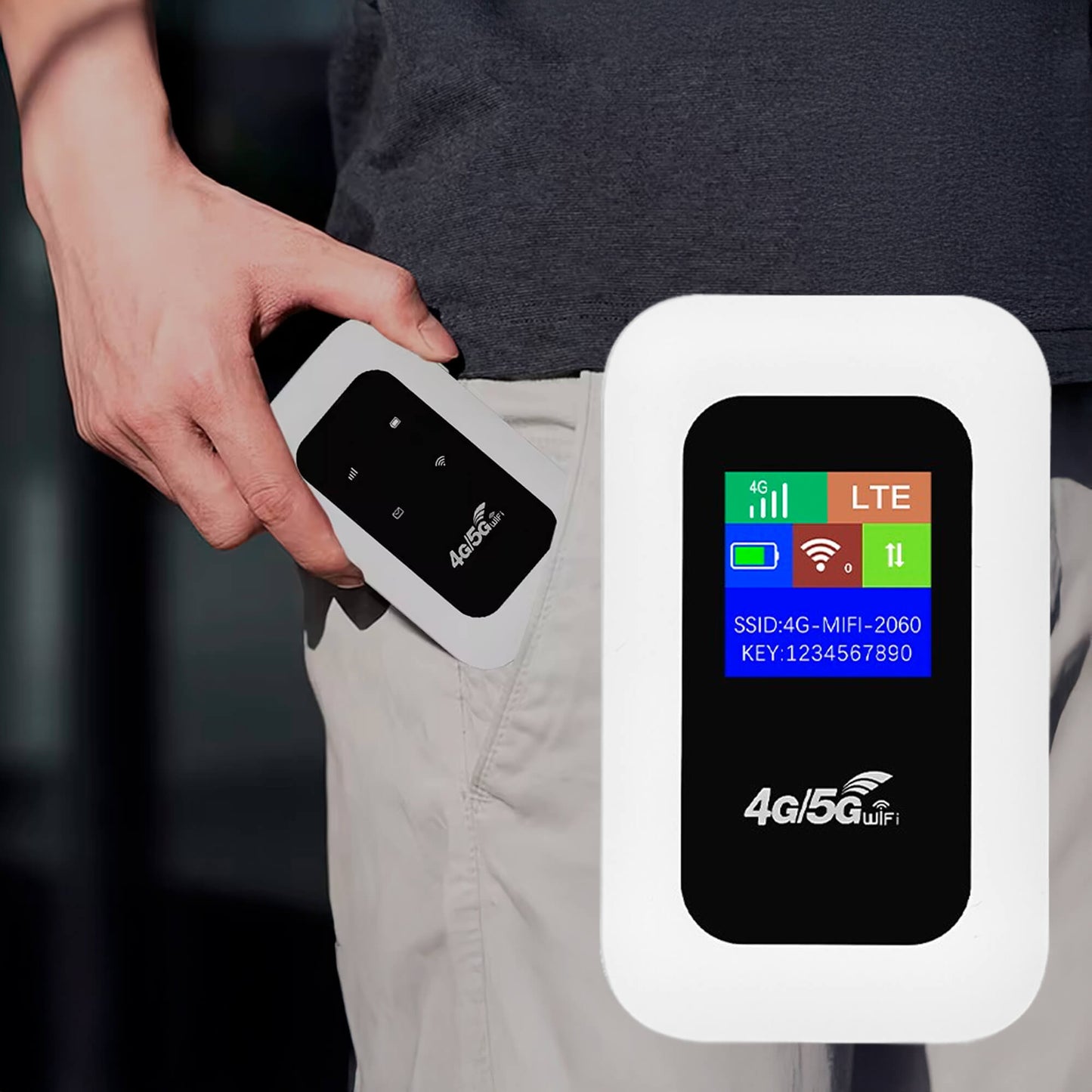 Portable 4G LTE Wi-Fi Router for Travel and Home Use