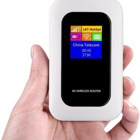 Portable 4G LTE Wi-Fi Router for Travel and Home Use