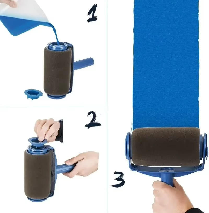 Self-Priming Paint Roller with Ergonomic Design