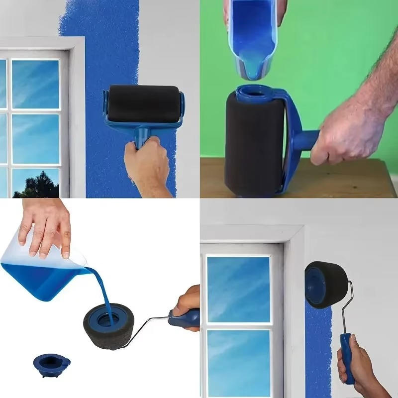 Self-Priming Paint Roller with Ergonomic Design