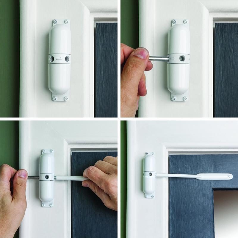 Automatic Adjustable Door Closer for Quiet Closing