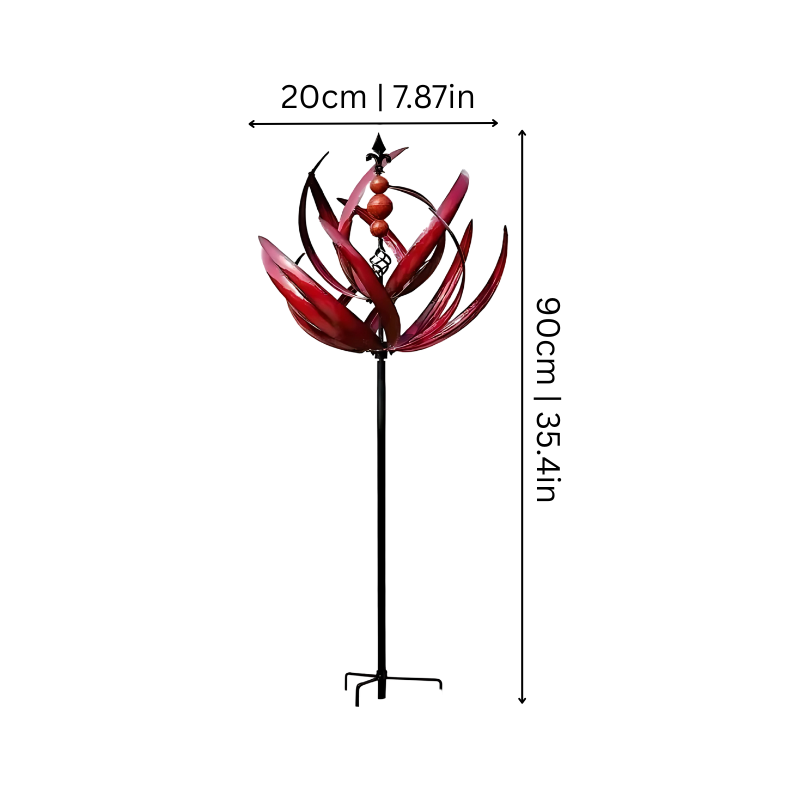 Glowing Sun Reflection Wind Spinner for Garden
