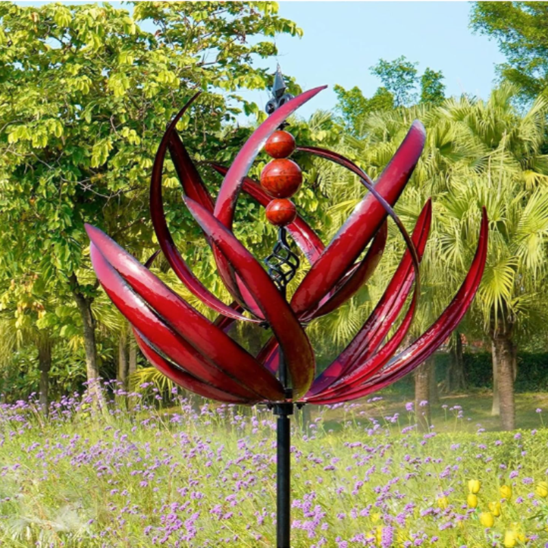 Glowing Sun Reflection Wind Spinner for Garden