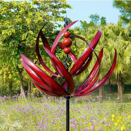 Glowing Sun Reflection Wind Spinner for Garden