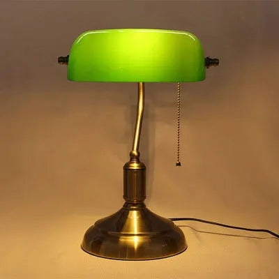 Glass Table Lamp with Vintage Elegance and Soft Illumination