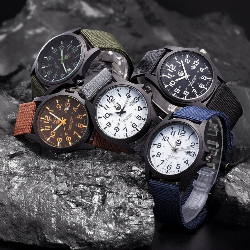 Rugged Tactical Military Watch with Shockproof Design
