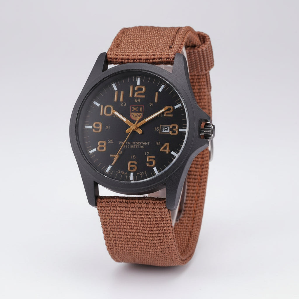 Rugged Tactical Military Watch with Shockproof Design