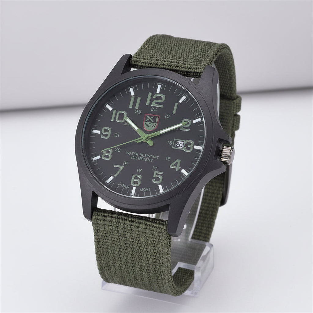 Rugged Tactical Military Watch with Shockproof Design