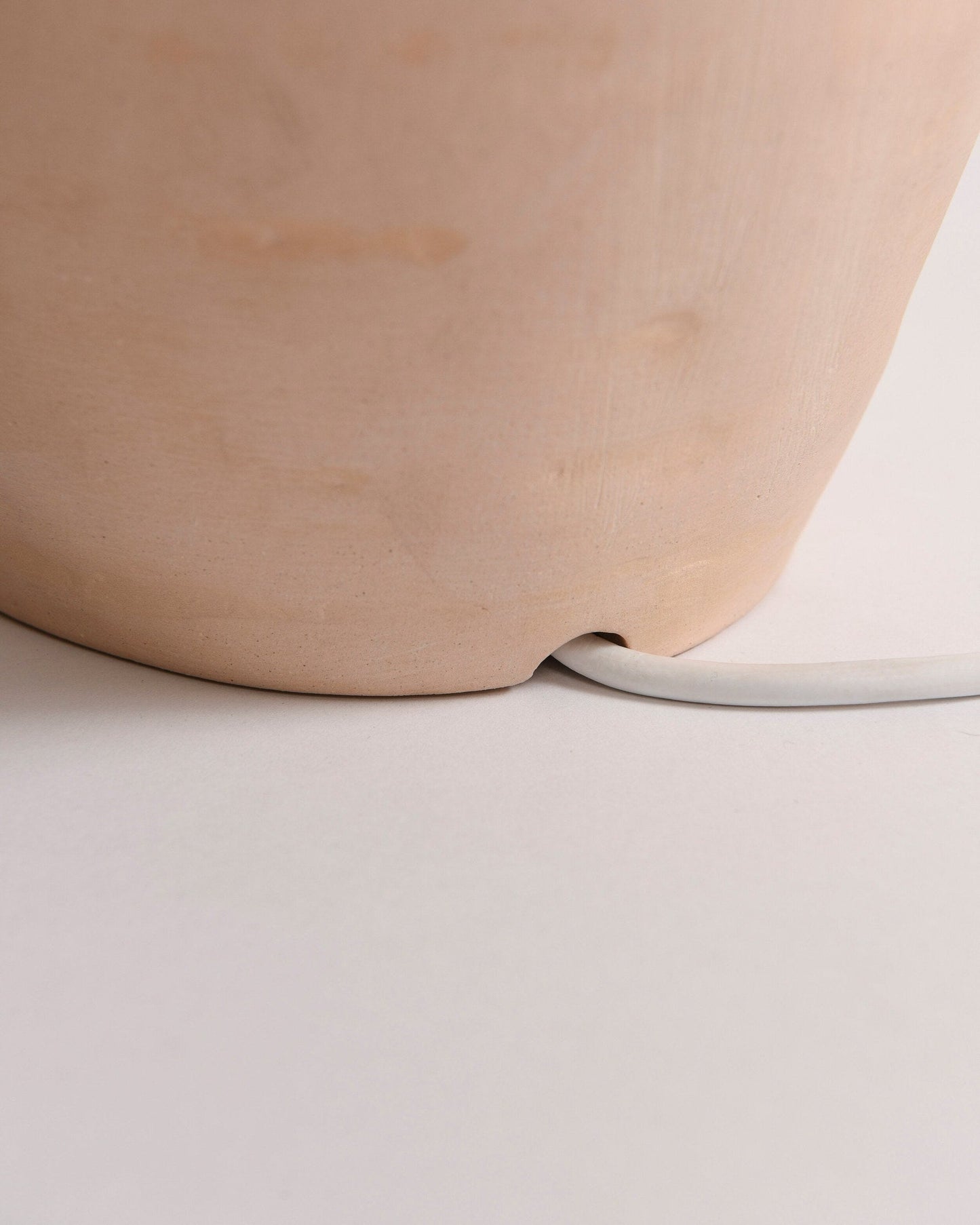 Contemporary Resin and Glass Table Lamp with Natural Accent