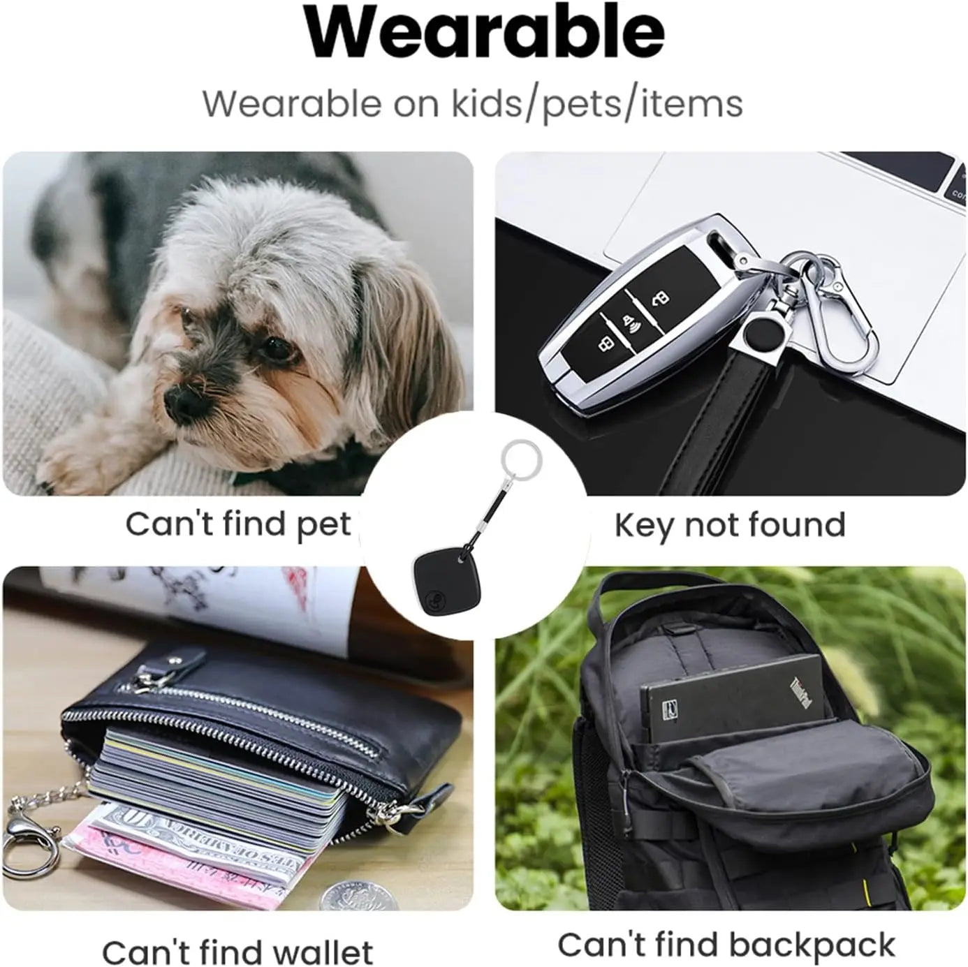 Bluetooth Item Tracker with Built-in Speaker for iOS