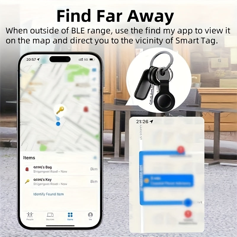GPS Keyring Tracker with Alarm and Sharing Function