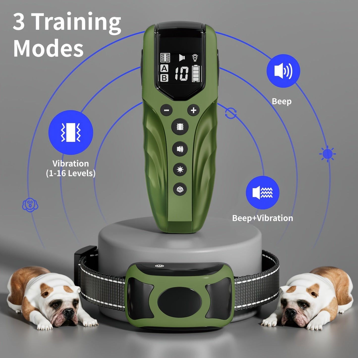 Gentle Vibration Dog Collar with USB Charging