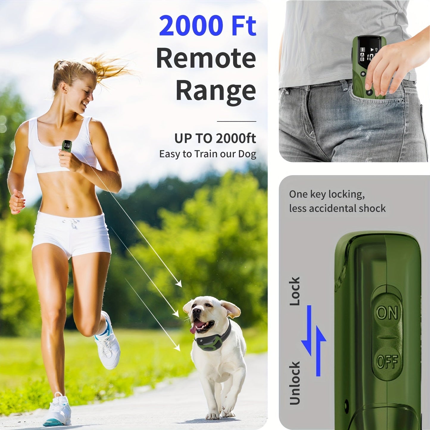 Gentle Vibration Dog Collar with USB Charging