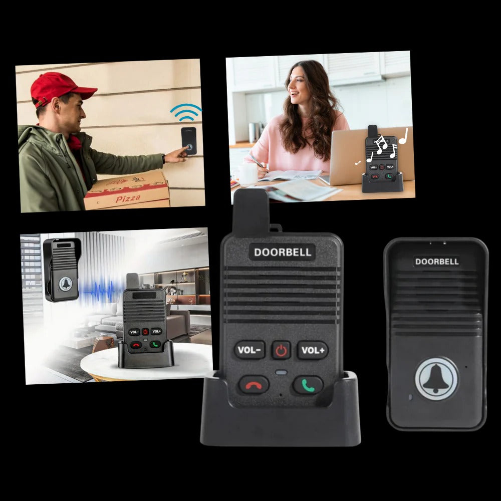 Hands-Free Weather-Resistant Intercom Doorbell with Clear Audio