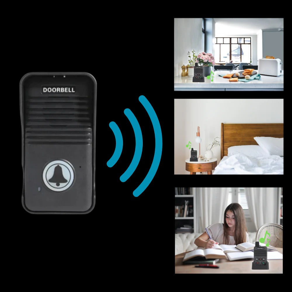 Hands-Free Weather-Resistant Intercom Doorbell with Clear Audio