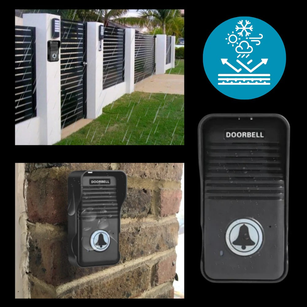 Hands-Free Weather-Resistant Intercom Doorbell with Clear Audio