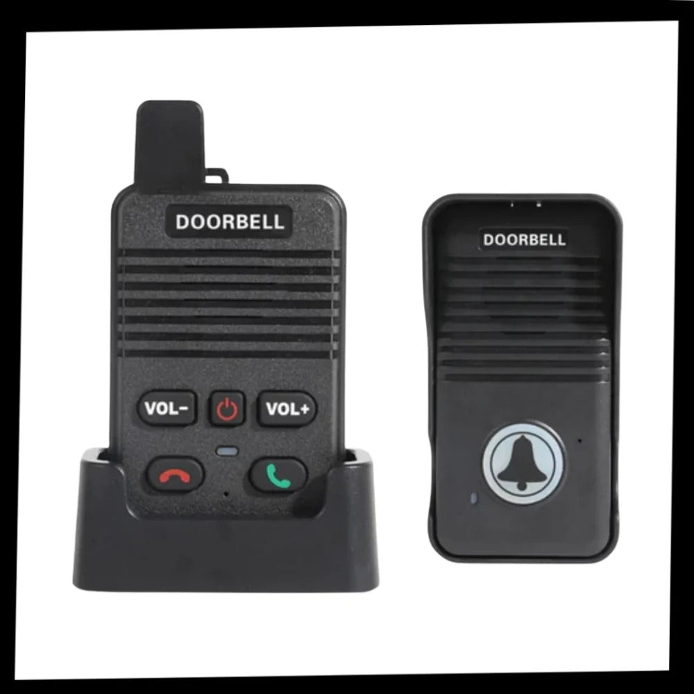 Hands-Free Weather-Resistant Intercom Doorbell with Clear Audio