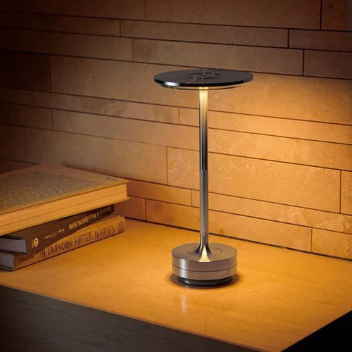 Rechargeable Dimmable LED Table Lamp - Modern Metal Design