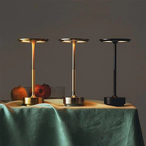 Rechargeable Dimmable LED Table Lamp - Modern Metal Design