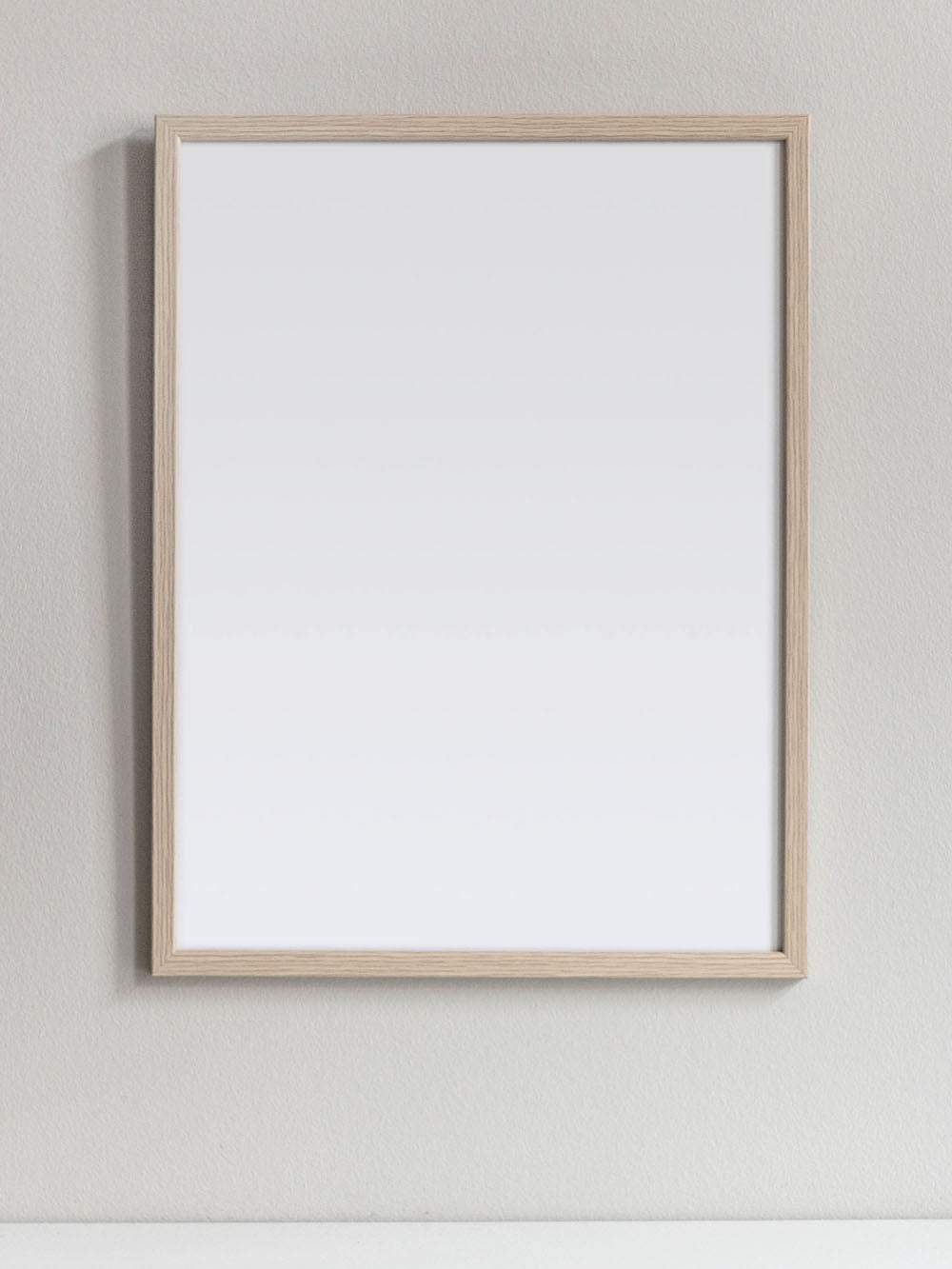 Oak Timber Picture Frame with Glass Protection