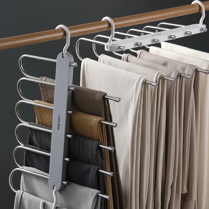 6-in-1 Adjustable Pants and Tie Organizer