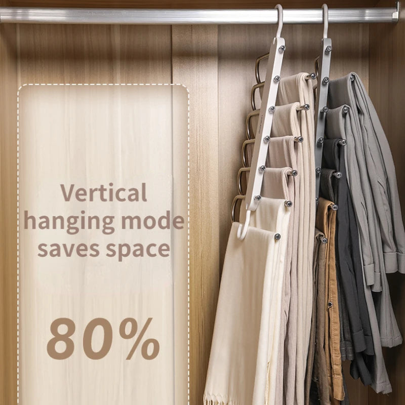 6-in-1 Adjustable Pants and Tie Organizer