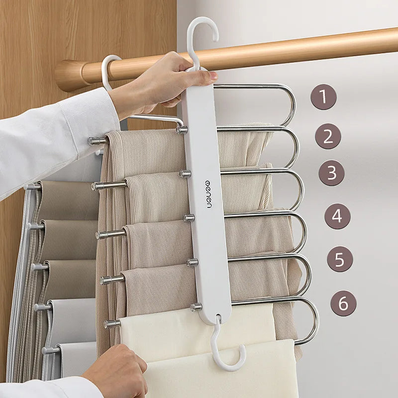6-in-1 Adjustable Pants and Tie Organizer