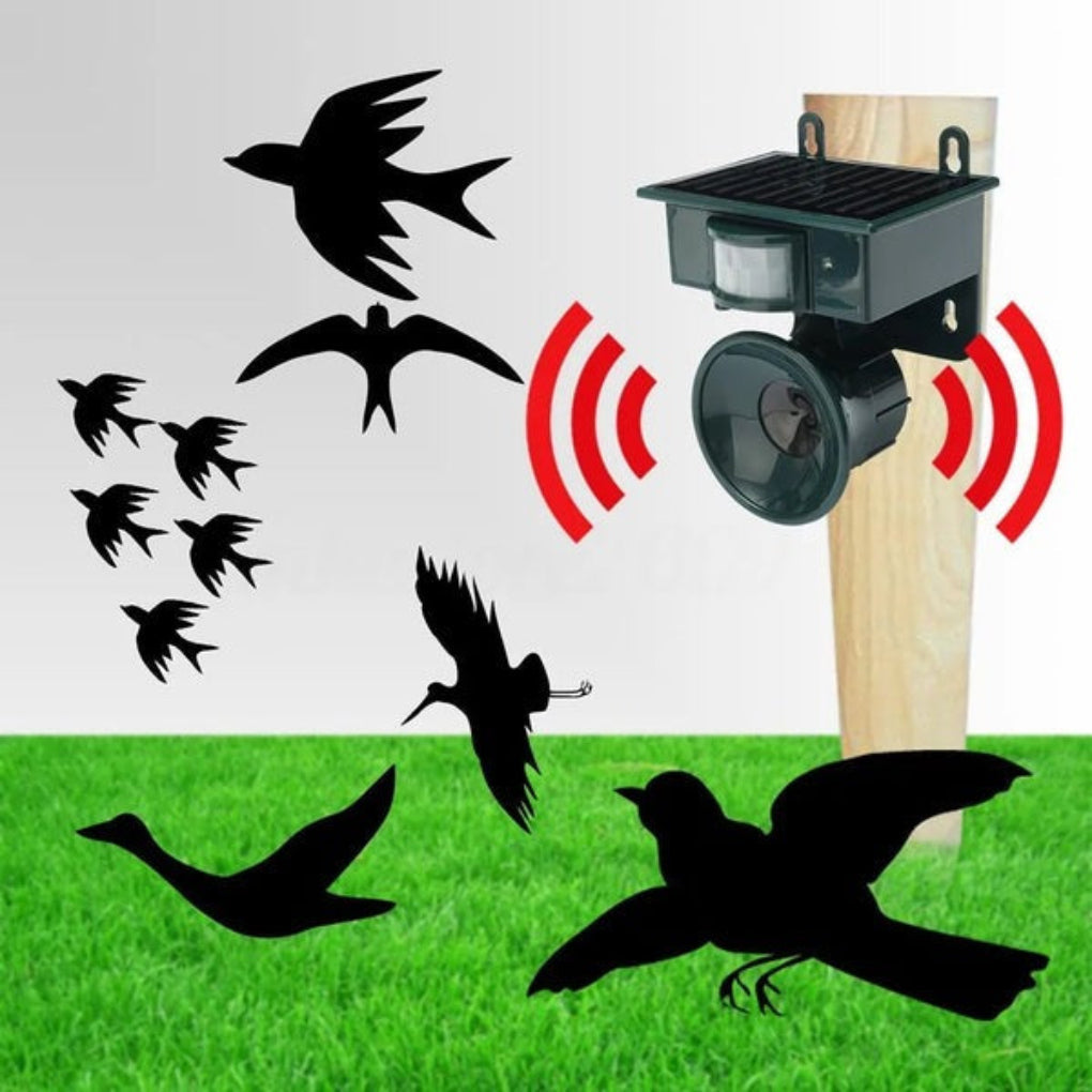 Weatherproof Solar Bird Repeller with PIR Motion Sensor