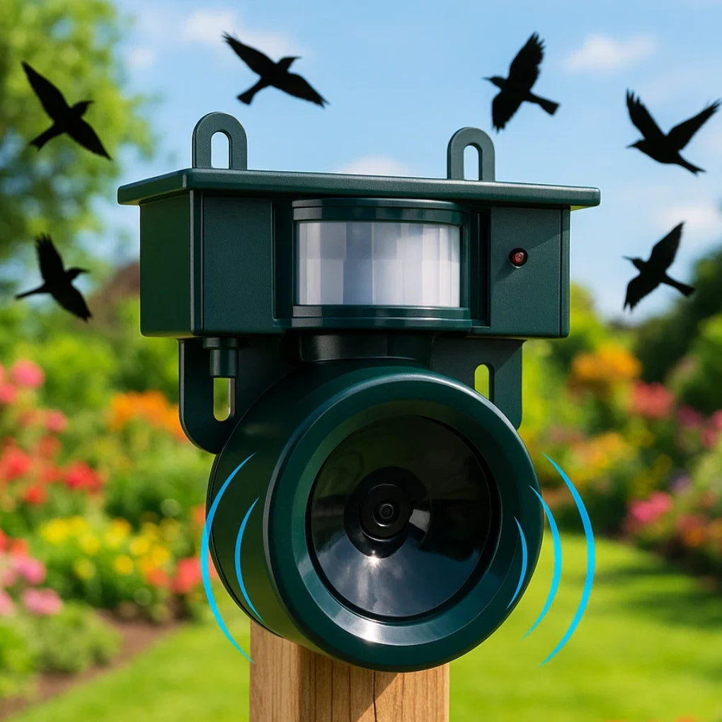 Weatherproof Solar Bird Repeller with PIR Motion Sensor