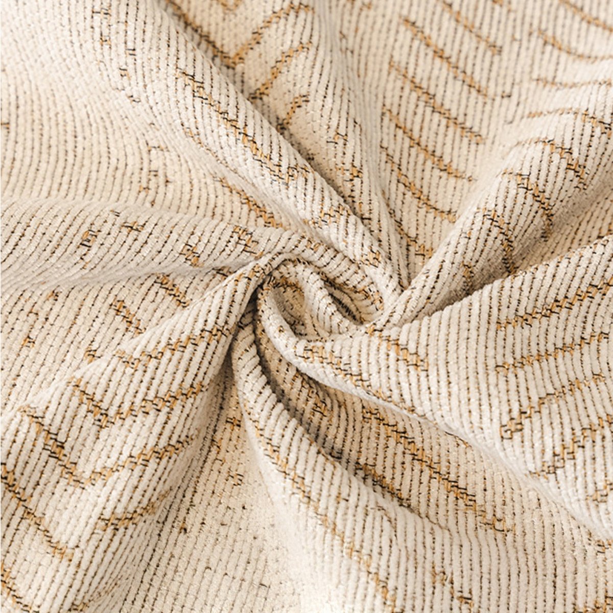 Scratch-Resistant Chenille Sofa Cover with Modern Herringbone Pattern