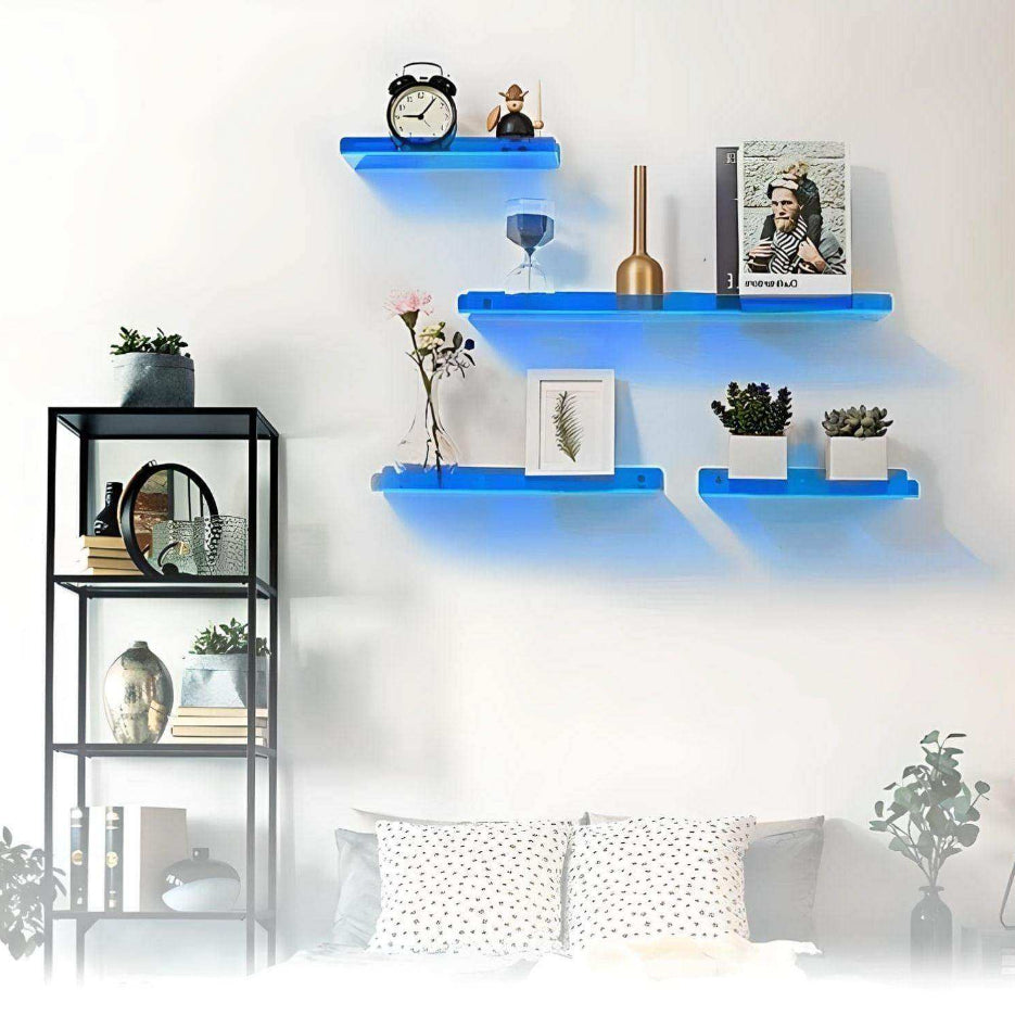 Acrylic Floating Wall Shelf - Minimalist Storage Display