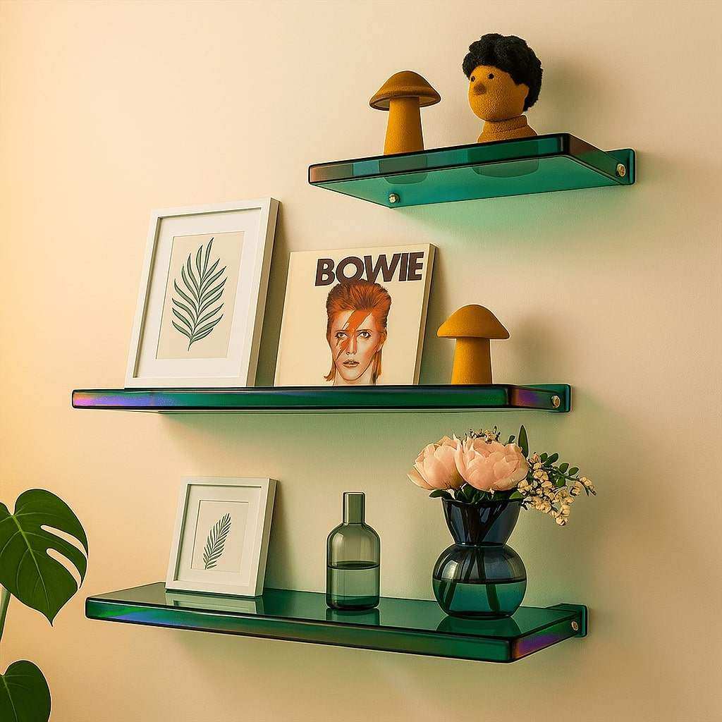 Acrylic Floating Wall Shelf - Minimalist Storage Display