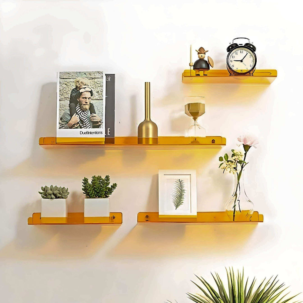 Acrylic Floating Wall Shelf - Minimalist Storage Display